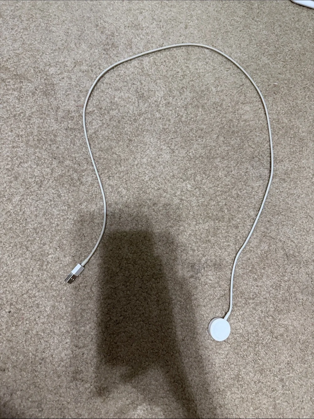 Apple White Magnetic Watch Charger Cable